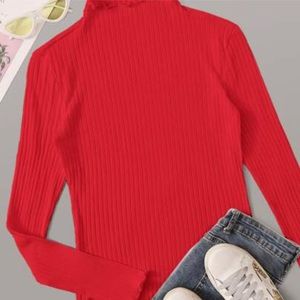 LETTUCE TRIM RIB TEE